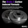 Brake X Rear Brake Pads and Rotors Kit replacement for 2019 LEXUS ES350 | NYX OE+ Rotors and Alpha Ceramic Brake Pads view 4