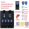 4 Gang Switch Panel Rocker Toggle Switch Panel Waterproof Marine Boat Blue Red Green LED Backlight Dual USB Car SUV Marine RV Truck Camper Boat ATV UTV view 2