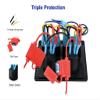 4 Gang Switch Panel Rocker Toggle Switch Panel Waterproof Marine Boat Blue Red Green LED Backlight Dual USB Car SUV Marine RV Truck Camper Boat ATV UTV view 3