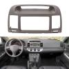 Leapiture Dash Stereo Bezel 2Din Car Stereo Radio Fascia CD Dashboard Panel Frame ABS Replacement for CAMRY 20002003 view 2