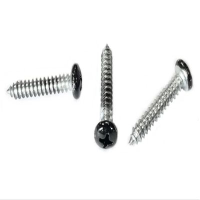 A.A #8 x 1 Black Pan Head Metal RV Screws | Phillips Drive | 1 Inch RV Interior/Exterior Screws | Factory Finished Look (50 Pack, Black)