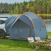 JOYTUTUS SUV Tent for Camping with Rainfly, Double Door Design Car Tent with Aluminum Poles, SUV Tailgate Tent with Waterproof PU2000mm Double Layer for 4-8 Person, Orange view 1