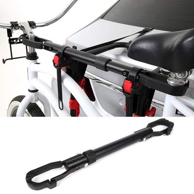 STAYTOP Bike Top Frame Cross Bar Telescopic Adaptor Bicycle Top Tube Adjustable Adapter Black