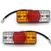 VVEDIK 2Pcs LED Tail Light Taillight Turn Signal Indicator Stop Lamp Rear Brake Light for Motorcycle,60v view 3
