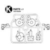 Hot Racing TBF2101 Aluminum Front Knuckle for Tamiya 2WD BF MB view 2