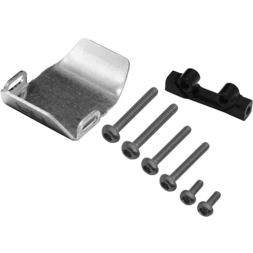Hot Racing SXTF331CF Stainless Steel Front or Rear Axle Skid Plate SCX24