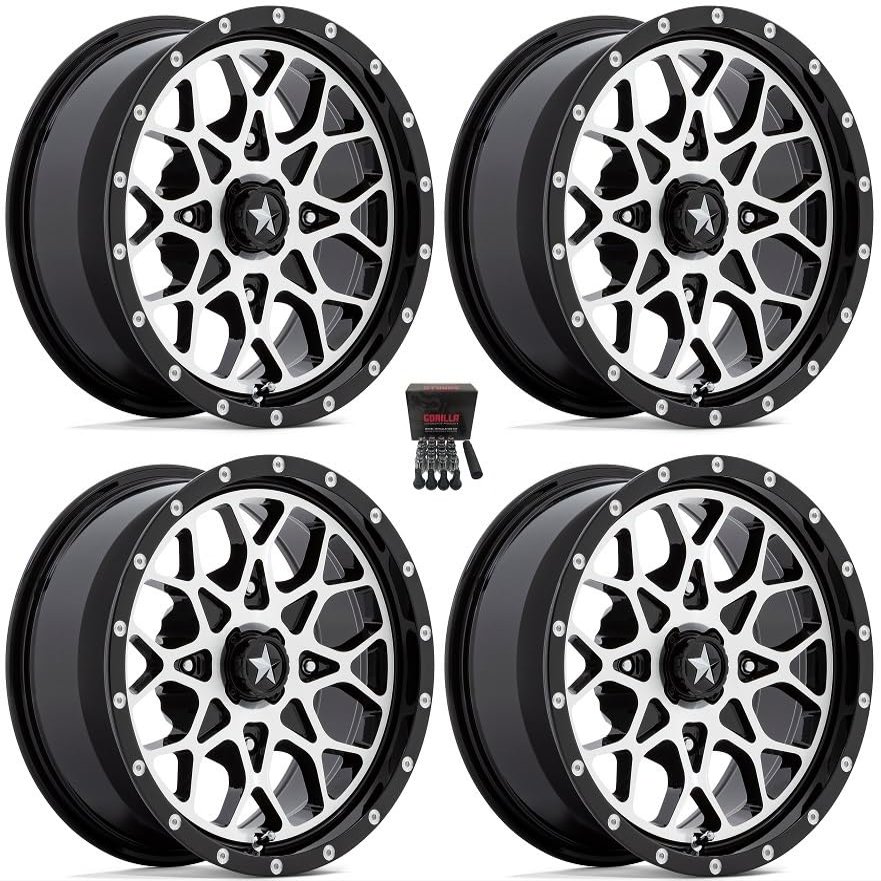 MSA M45 Portal 14" Wheels/Rims Machined Pioneer