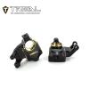 TREAL UTB18 Capra Brass Front Steering Knuckles Inner Portal Covers Set (2P) 35.8g/pc Heavy Weight Upgrades-Black view 2