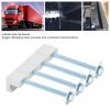 Tissting 4Pcs Truck Tool Box Mounting Kit,Universal Heavy Duty Aluminum Alloy No Drilling Pickup Truck Tool Box Mount Tie Downs J Hook Clamps with Screws and Washers for Truck, Pickup(Silver) view 3