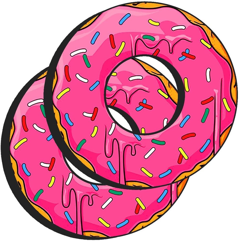 Pink Doughnut - Gripdonuts.com Premium MX BMX Dirt Bike Motorcycle Grip Donuts (12 Variations)