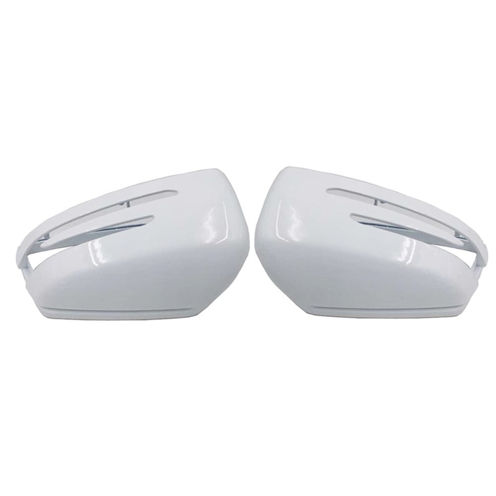 AIRLUS IMSTAM Rear View Mirror Covers Compatible with Benz W204 E W212 W176 W246 CLS C218 GLA X156 ABS Carbon Fiber Gloss Black(White)