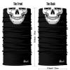 Obacle Skull Face Mask Sun UV Dust Wind Protection Tube Mask Seamless Bandana Skeleton Face Mask for Men Women Bike Riding Motorcycle Cycling Biker Outdoor Festival (Skull White Face Teeth Black Nose) view 3