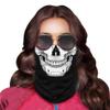 Obacle Skull Face Mask Sun UV Dust Wind Protection Tube Mask Seamless Bandana Skeleton Face Mask for Men Women Bike Riding Motorcycle Cycling Biker Outdoor Festival (Skull White Face Teeth Black Nose) view 4