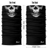 Obacle Skull Face Mask Sun UV Dust Wind Protection Tube Mask Seamless Bandana Skeleton Face Mask for Men Women Bike Riding Motorcycle Cycling Biker Outdoor Festival (Skull Scare Black White Face) view 2