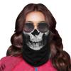 Obacle Skull Face Mask Sun UV Dust Wind Protection Tube Mask Seamless Bandana Skeleton Face Mask for Men Women Bike Riding Motorcycle Cycling Biker Outdoor Festival (Skull Scare Black White Face) view 4