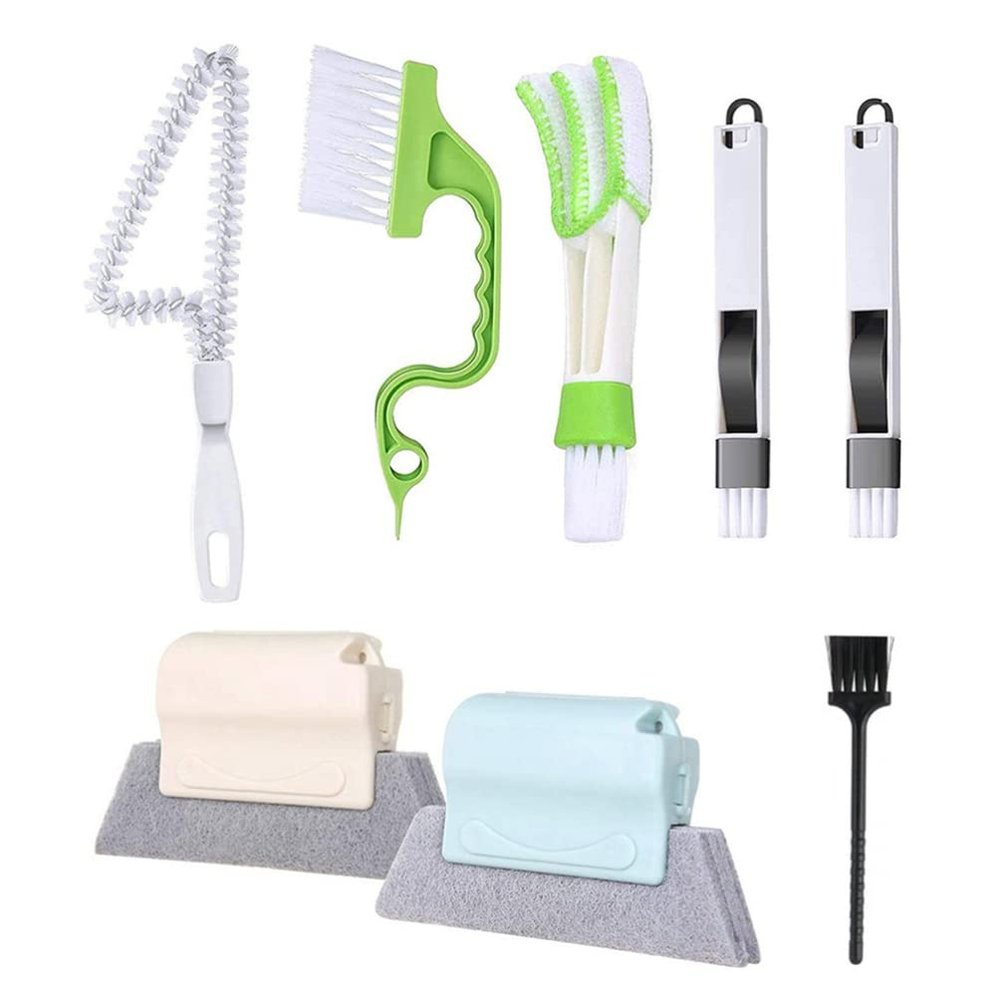 POPETPOP 1 Set Cleaning Brush Plastic Dual Purpose Groove