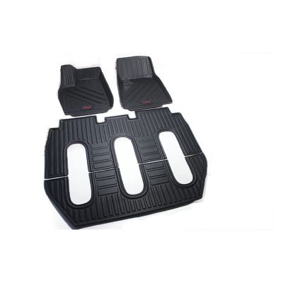 BUIEX Car Floor Mat Compatible with TES-la Model X 5/6/7 Seats TPE Rubber Waterproof Non-Slip Fully Surrounded Refit Left Right Hand Drive (Color : 7 Seats(2017))