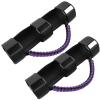 Roll Bar Grab Handles for UTV&ATV Roll Cage Bar Handles Paracord for 1.5"-2" Bars,Compatible with Polaris RZR,Kawasaki Mule,Honda Pioneer,Can Am,etc, 2 Pack (Black&Purple) view 1