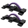Roll Bar Grab Handles for UTV&ATV Roll Cage Bar Handles Paracord for 1.5"-2" Bars,Compatible with Polaris RZR,Kawasaki Mule,Honda Pioneer,Can Am,etc, 2 Pack (Black&Purple) view 2