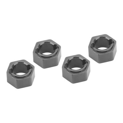 VGEBY 7mm Hex Wheel Hubs Professional Aluminum Alloy RC Wheel Hex Drive Adapter for FMS FCX24 1/24 RC Car (Titanium)