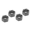 VGEBY 7mm Hex Wheel Hubs Professional Aluminum Alloy RC Wheel Hex Drive Adapter for FMS FCX24 1/24 RC Car (Titanium) view 1