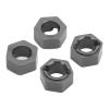 VGEBY 7mm Hex Wheel Hubs Professional Aluminum Alloy RC Wheel Hex Drive Adapter for FMS FCX24 1/24 RC Car (Titanium) view 4