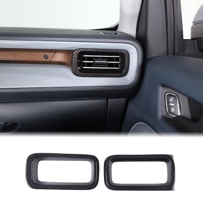 Car Center Console Side Air Outlet Cover Trim Compatible with Ford Maverick 2022-2024 Dashboard Side Air Outlet Frame Decorative Panel Car Front Side Air Outlet Vent Frame Trim Interior Accessories