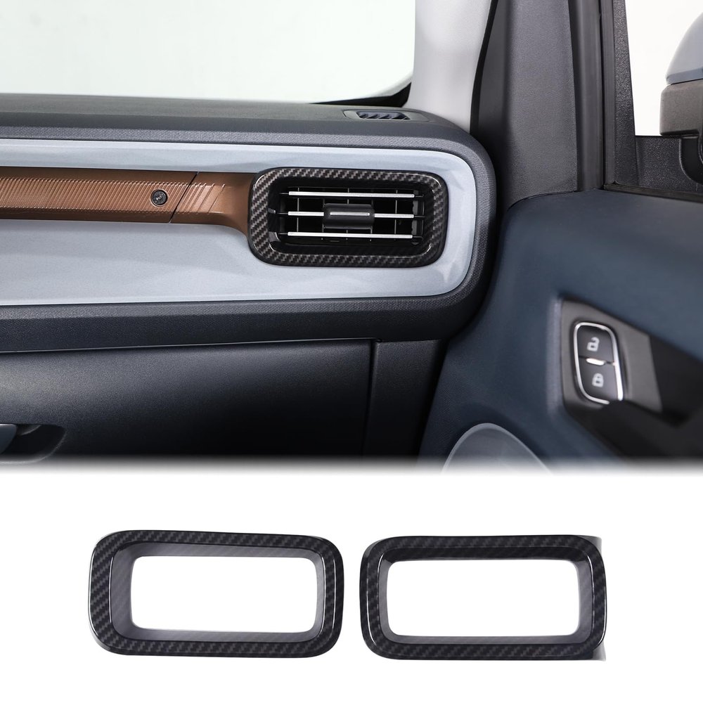 Car Center Console Side Air Outlet Cover Trim Compatible with Ford Maverick 2022-2024 Dashboard Side Air Outlet Frame Decorative Panel Car Front Side Air Outlet Vent Frame Trim Interior Accessories