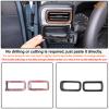 Car Center Console Side Air Outlet Cover Trim Compatible with Ford Maverick 2022-2024 Dashboard Side Air Outlet Frame Decorative Panel Car Front Side Air Outlet Vent Frame Trim Interior Accessories view 4