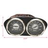 Lund Boat Gauge Dash Panel | Speedometer Tachometer 8 3/4 x 4 Inch view 3