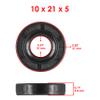 Caltric Water Pump Seal Mechanical with Oil Seal Compatible with Suzuki AN650 Burgman 2003 2006-2008 / ABS 2013 view 3
