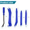 AUCELI Trim Removal Tool for Auto, 5 Pcs Car Pry Tool Kit, Clip Fastener Remover Set for Panel Door Window, Plastic Installer for Vehicle Dashboard Radio Audio, Car Interior Removal Tools view 2