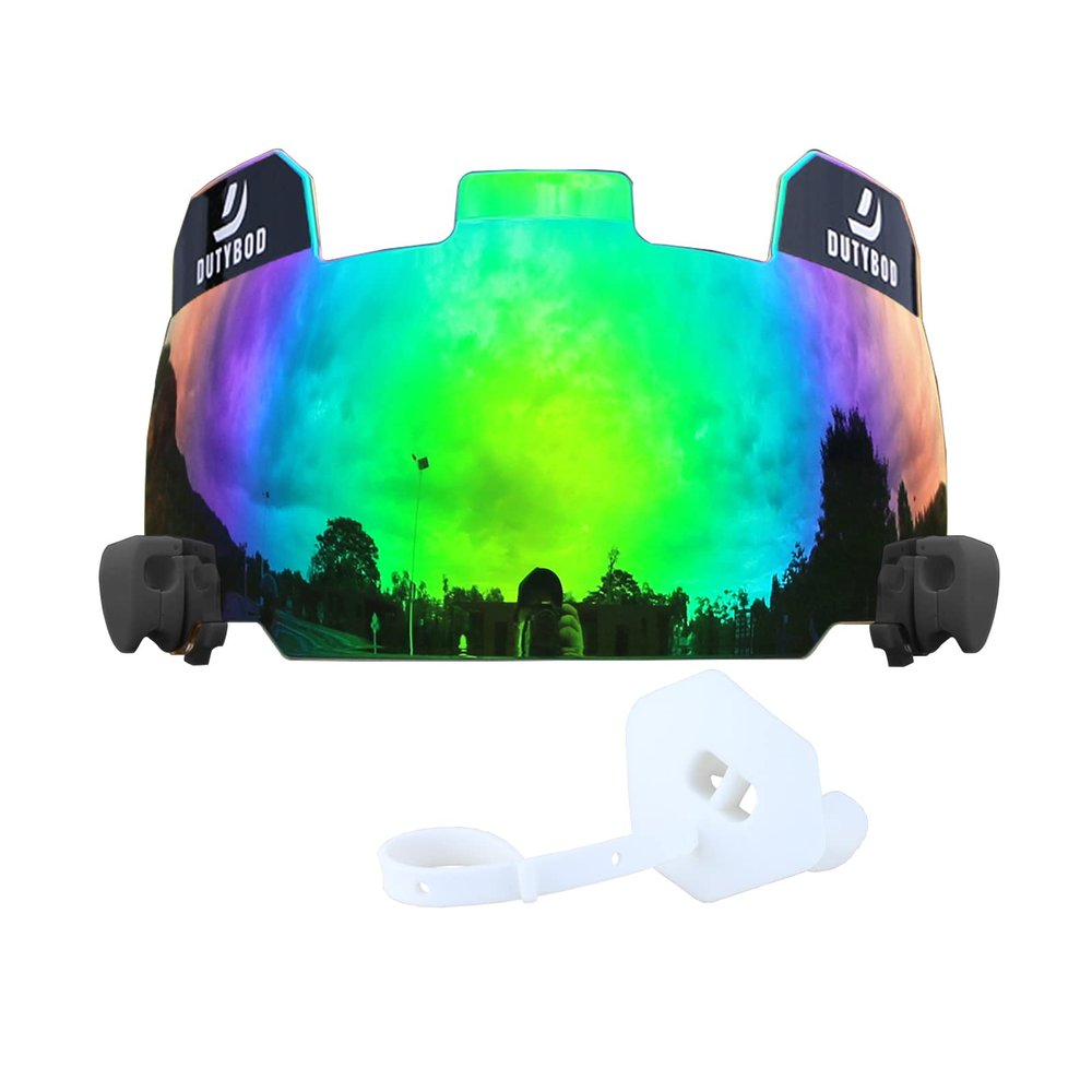 Football Visors Football Helmet Visor with Clips Scratch Resistant Visor and Football Mouth Guard Sets for Youth & Adult(revo-Green)