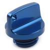 Lirun Motorcycle 2Pcs Oil Filler Cap,CNC Aluminum Oil Filler Caps Plugs Covers for HONDA CRF150R CR125R CR250R CRF250R CRF450R CRF450X CRM250R/AR,Blue view 1