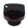 Lirun Motorcycle 2Pcs Oil Filler Cap,CNC Aluminum Oil Filler Caps Plugs Covers for HONDA CRF150R CR125R CR250R CRF250R CRF450R CRF450X CRM250R/AR,Blue view 4