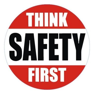 Kramer Safety First Sticker for Car Vinyl Decal Water Bottle Laptop Decal Phone (4")