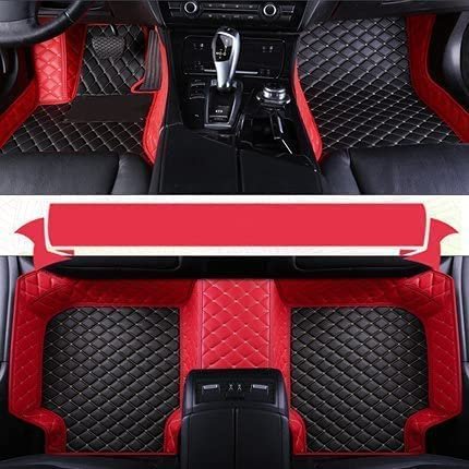 JTXWANG Custom Making Car Floor Mats Compatible with Honda Acura All Models 2005-2023 (Black Beige and Red)