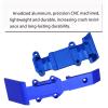 hopsupRC Front Rear Skid Plate Upgrades for 1/16 E-REVO/Mini Slash,2PCS Aluminum Front Rear Skid Plate Hops Up Upgrades Parts for 1/16 E-REVO 71076-3;Mini Slash 70054-1,Navy Blue view 3