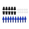 Camrusic 10Pcs Windshield Screws Aluminum Alloy Spike Motorcycle Windscreen Bolts Kit, Motorcycle Spike Bolt M5 Screws Compatible with Most Motorcycle Modification Accessorie(Blue) view 3