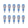 Walfront J.40006 10pcs 2mm Banana Panel Socket Banana Female Jack Socket Plated Female Jack Panel Mount Binding Post (Blue) view 2