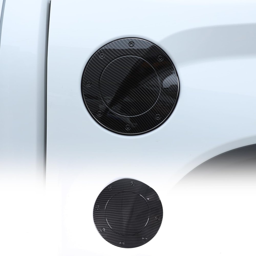 LLKUNAG Car Gas Fuel Tank Cap Protect Cover Compatible with Toyota Tundra 2022-2025,Fuel Tank Door Cover Car Exterior Oil Tank Gas Cap Accessories Trim