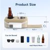 marinexplore Pontoon Cup Holder,Boat Seat Cup Holder,Double Drink Holder,Portable Cup Beverage Mobile Phone Holders for Pontoon Boat Sofa,RV Couch,Car Back Seat(Khaki) view 2