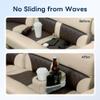 marinexplore Pontoon Cup Holder,Boat Seat Cup Holder,Double Drink Holder,Portable Cup Beverage Mobile Phone Holders for Pontoon Boat Sofa,RV Couch,Car Back Seat(Khaki) view 4