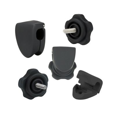 Football Visor Clips Football Visor Helmet Clips - Universal Fit (1 Pair) (Black)