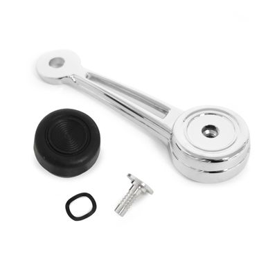 Door & Quarter Window Handle With Black Knob Standard Driver or Passenger Side For Ford Mustang 1968-1969