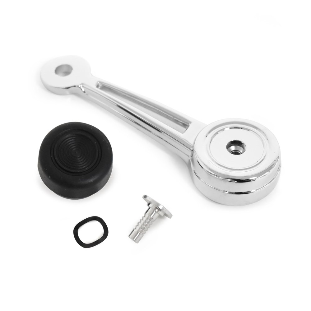 Door & Quarter Window Handle With Black Knob Standard Driver or Passenger Side For Ford Mustang 1968-1969