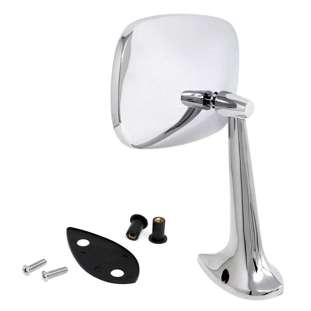 Outside Mirror Assembly Large Head Passenger Side For Chevrolet Corvette 1975-1979