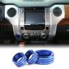 Aunginsy Centre Console Sound Volume Tune 4WD Switch Knob Cover Compatible with Toyota Tundra 2014-2021 Truck Aluminum Multimedia Volume Tune 4WD Switch Knob Protection Ring Trim Interior Accessories view 1