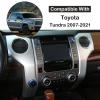 Aunginsy Centre Console Sound Volume Tune 4WD Switch Knob Cover Compatible with Toyota Tundra 2014-2021 Truck Aluminum Multimedia Volume Tune 4WD Switch Knob Protection Ring Trim Interior Accessories view 2