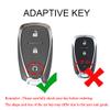 HIBEYO TPU Smart 3 Button Key Fob Case for Chevrolet Equinox Cruze Trax Malibu Verano Traverse 2016-2018 Onix Cruze Sonic Camaro Volt Bolt Accessories with Keychain-Black view 2